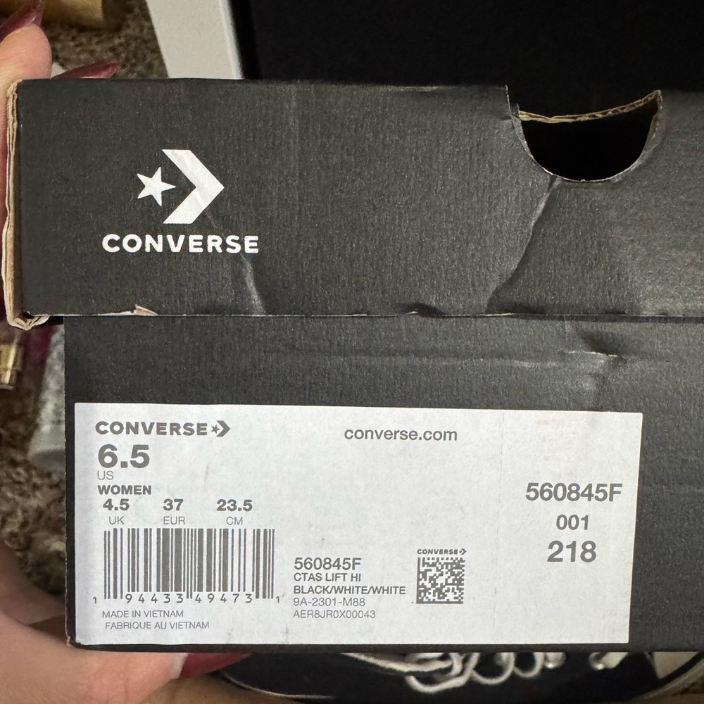 Converse All Star Black and White High Tops